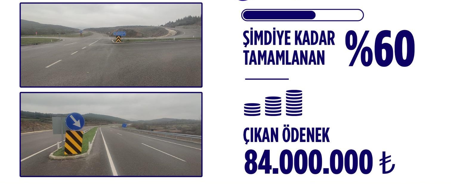 Yenice-Balya-Balıkesir yoluna 84 milyon TL ödenek