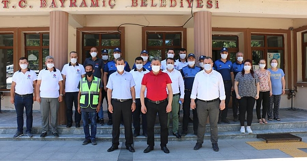 Bayramiç Belediyesi&#039;nde bayramlaşma