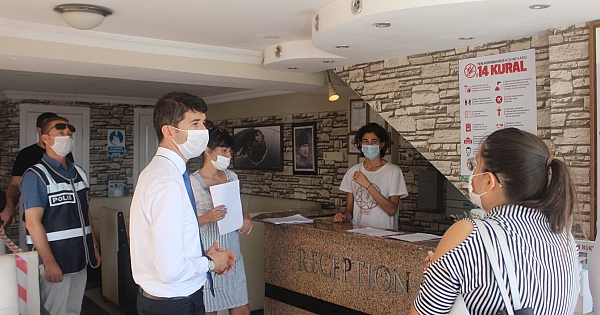 Kaymakam Ongu, koronavirüs denetiminde !