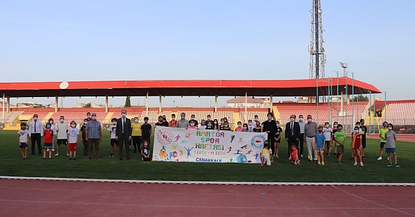 Çanakkale'de amatör spor haftası coşkusu