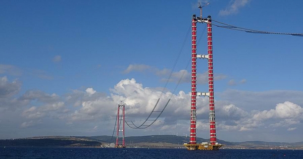 Çanakkale 1915 Köprüsü ‘Kedi Yolu’nun yüzde 70’i tamamlandı