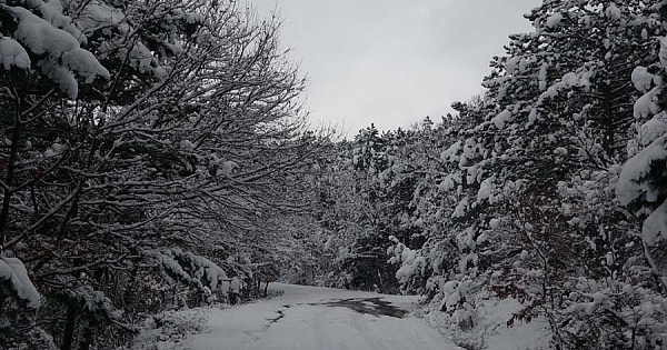Çanakkale&#039;den kar manzaraları