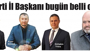 Başkan bu gün belli oluyor