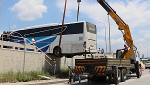 Otogarda inanılmaz kaza