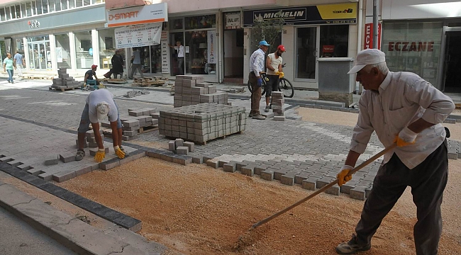 Çan’da caddeler yenileniyor