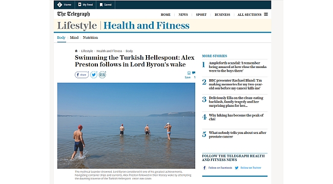 Çanakkale, The Telegraph'ın gündeminde