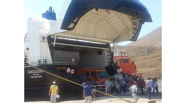 Feribottaki araçlarda tahliye edildi