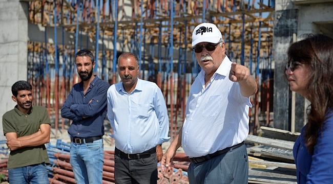 Başkan Gökhan teknik incelemede