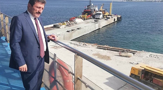 Lâpseki iskelesi yenileniyor