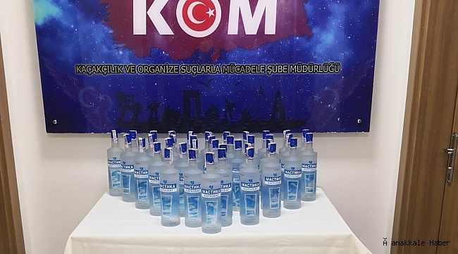 Çanakkale’de kaçak içki operasyonu
