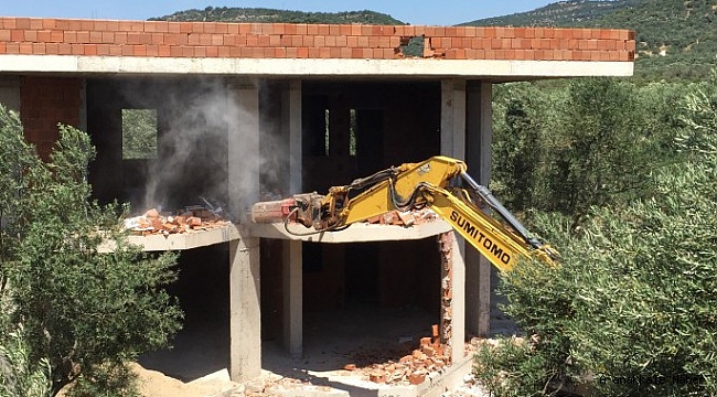 Kaçak yapılar yıkılıyor