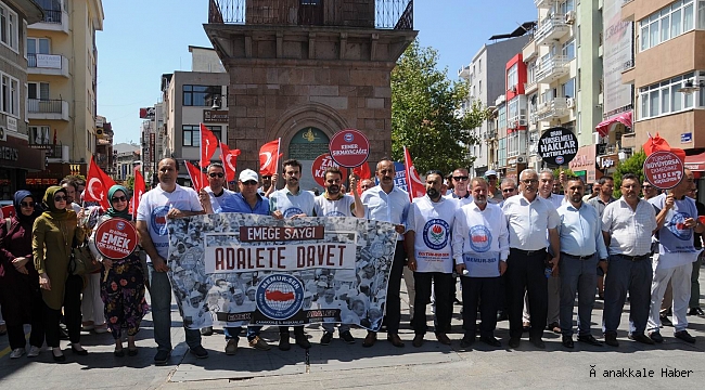 &quot;Biz bu ülkenin alın teriyiz&quot;