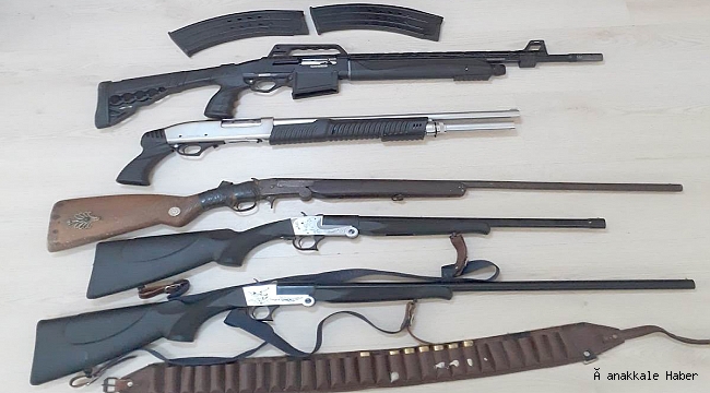 Biga’da silah kaçakçılığı