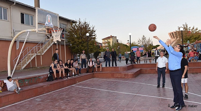 İlk atışı Başkan Öz yaptı