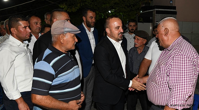 Turan, köy ziyaretlerinde