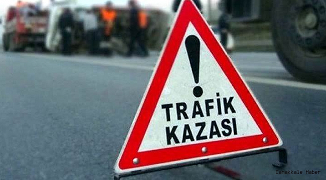 Ayvacık’ta trafik kazası; 1 ölü, 1 yaralı