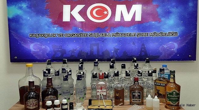 Biga&#039;da sahte içki operasyonu