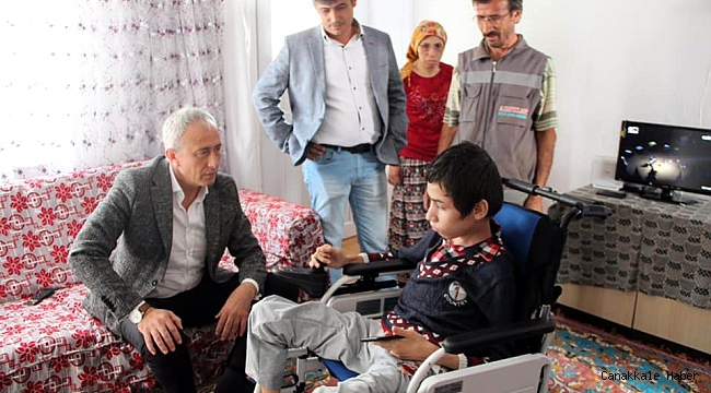 Elektrikli engelli aracına kavuştu