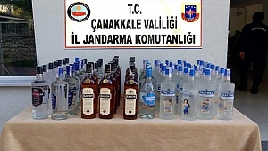 Jandarmadan kaçak içki operasyonu