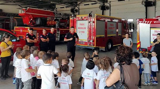 Miniklerden İtfaiyeye ziyaret