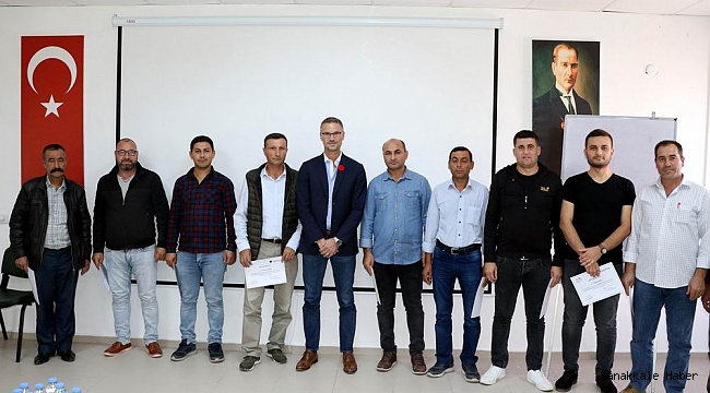 Doğu Biga Madencilik çalışanları sertifikalarına kavuştu