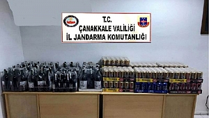 Gelibolu’da kahvehaneye bandrolsüz içki operasyonu