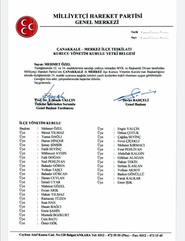 MHP Merkez İlçe&#039;de &#039;Özel&#039; dönemi