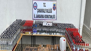 Jandarmadan kaçak içki operasyonu