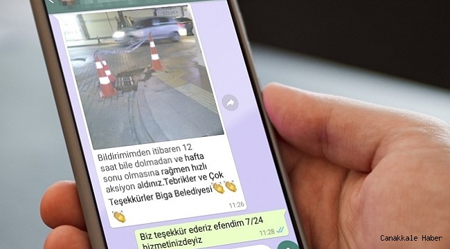 Biga’da vatandaşın taleplerine anında çözüm