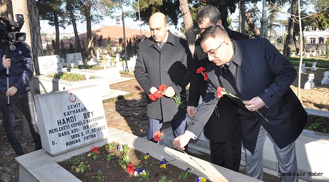 Biga&#039;da Köprülülü Hamdi Bey anıldı