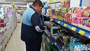 Geyikli'de ürünlerin fiyatları kontrol edildi