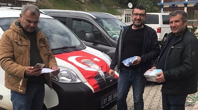 Maske ve dezenfektan dağıtıldı