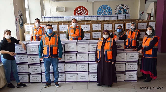 Çan Kaymakamlığı&#039;ndan gıda yardımı