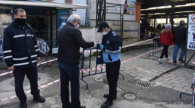 Çanakkale&#039;de koronavirüs ile mücadele