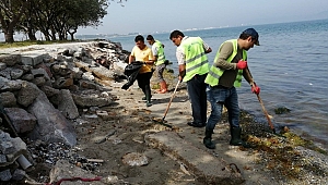 Kepez'de sahil temizliği