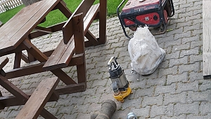 Su deposu hırsızları yakalandı