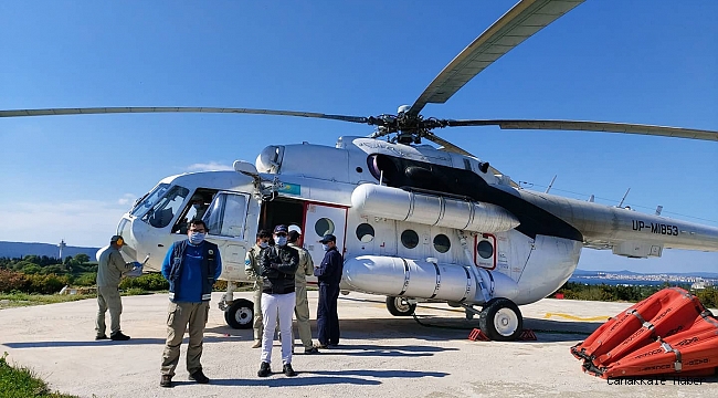 Yangın helikopterleri göreve hazır