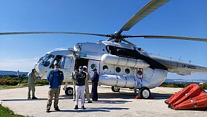 Yangın helikopterleri göreve hazır