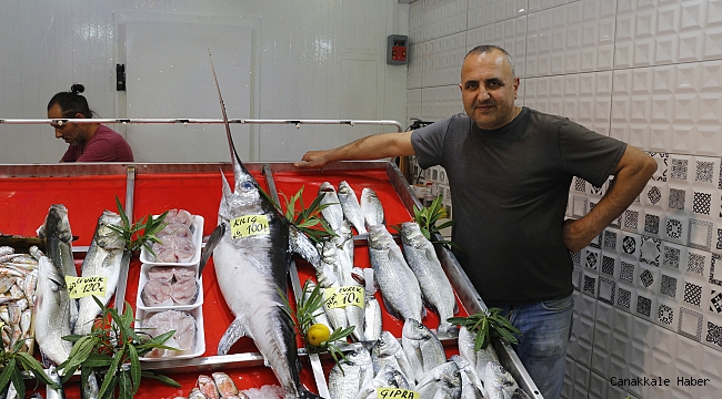 Babakale&#039;de kılıç balığı yakalandı