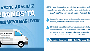 Dardanos'ta mobil vezne hizmeti...