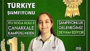 Türkiye şampiyonu Çanakkale Doğa Koleji'nden