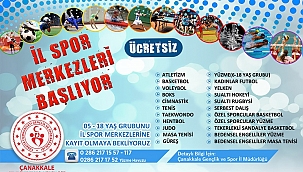 Çanakkale spor merkezleri hizmete açıldı