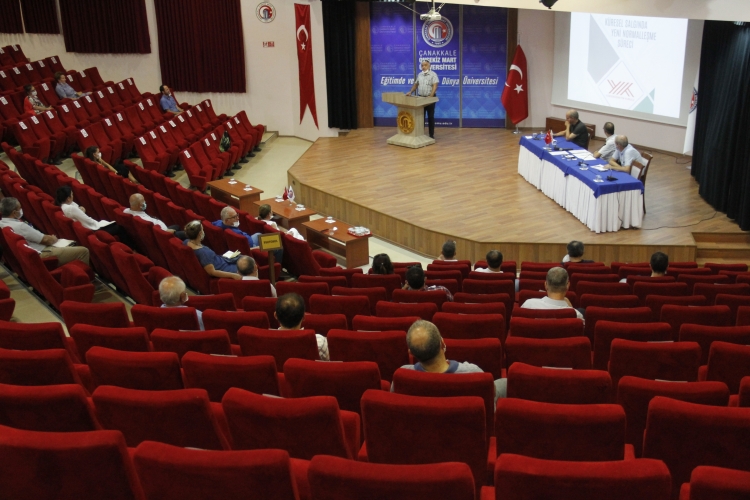 ÇOMÜ&#039;de, koronavirüs toplantısı !