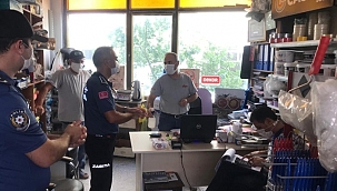 Ayvacık'ta koronavirüs denetimleri devam ediyor