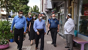 Başkan Öz, koronavirüs denetimlerinde