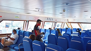 Gemilerde maske denetimi yapıldı