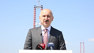 Ulaştırma ve Altyapı Bakanı Karaismailoğlu 1915 Çanakkale Köprüsü incelemesinde