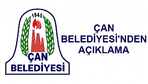 Çan Belediyesinden CİMER'le ilgili açıklama