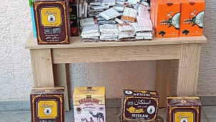 Lapseki'de kaçak tütün operasyonu