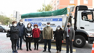 Çanakkale’den İzmir’e yardım eli